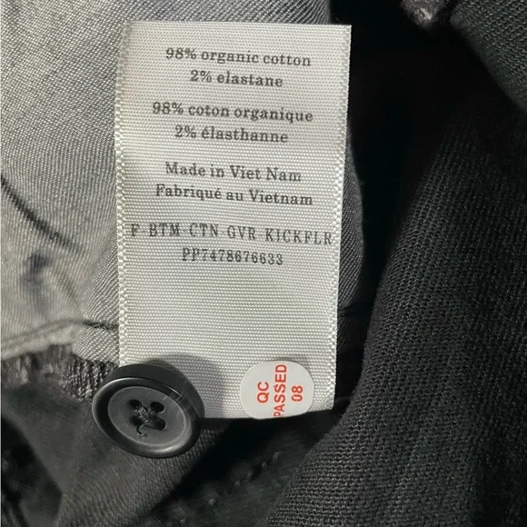 Everlane The Organic Kick Flare Pant Black Organic Cotton NWT - Picture 11 of 12